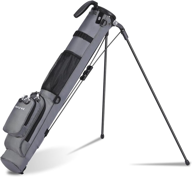 MAZEL Lightweight Golf Bag for Men – Easy to Carry Golf Clubs Bag with Shoulder Strap,Pitch n Putt Golf Stand Bag for Driving Range,Par 3 and Executive Courses - Fit Up to 8 Clubs - Image 1
